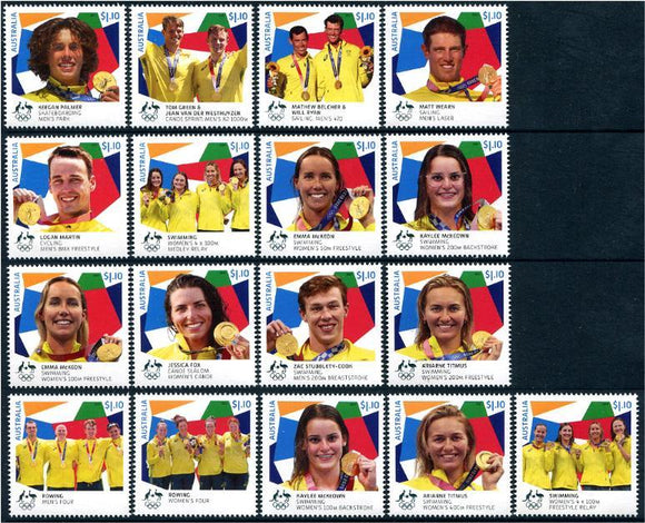 AUS2021-25 Australia Tokyo 2020 Olympic Gold Medalists (17)